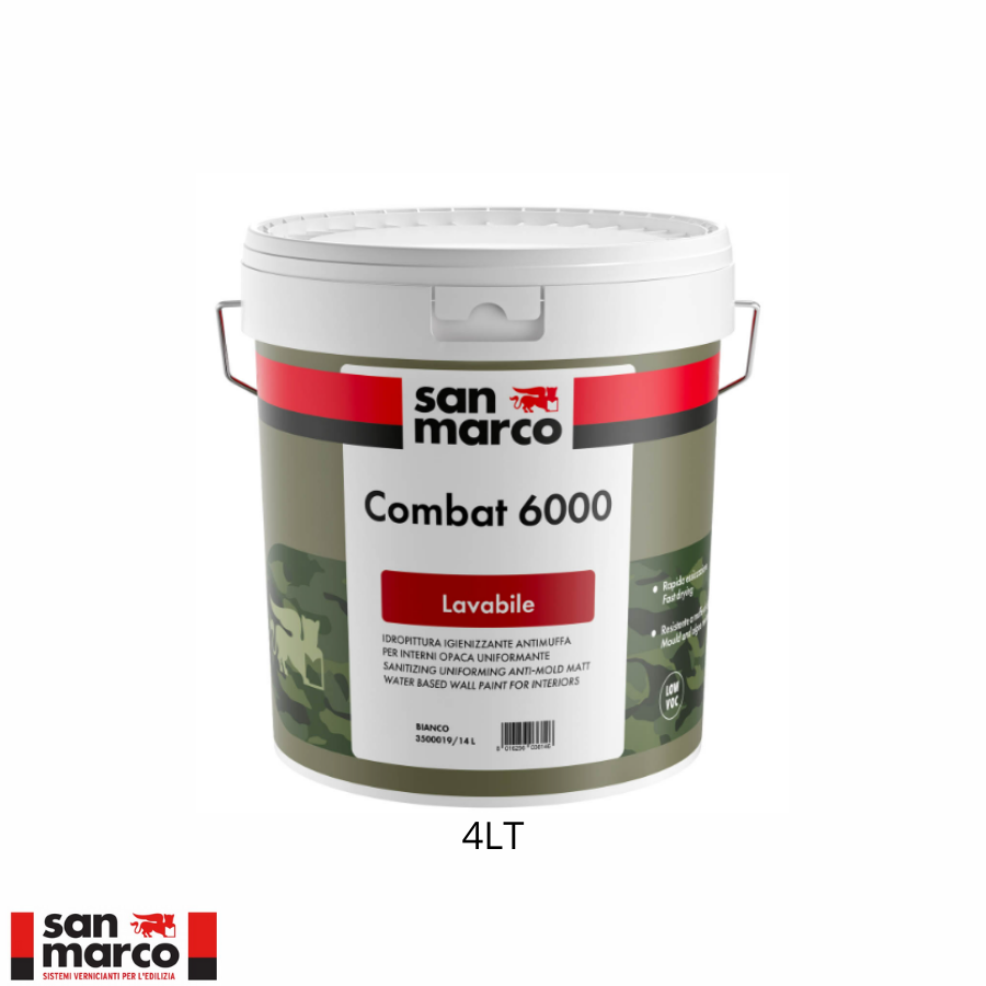 KIT PITTURA ANTIMUFFA ANTICONDENSA LAVABILE BIANCO SAN MARCO